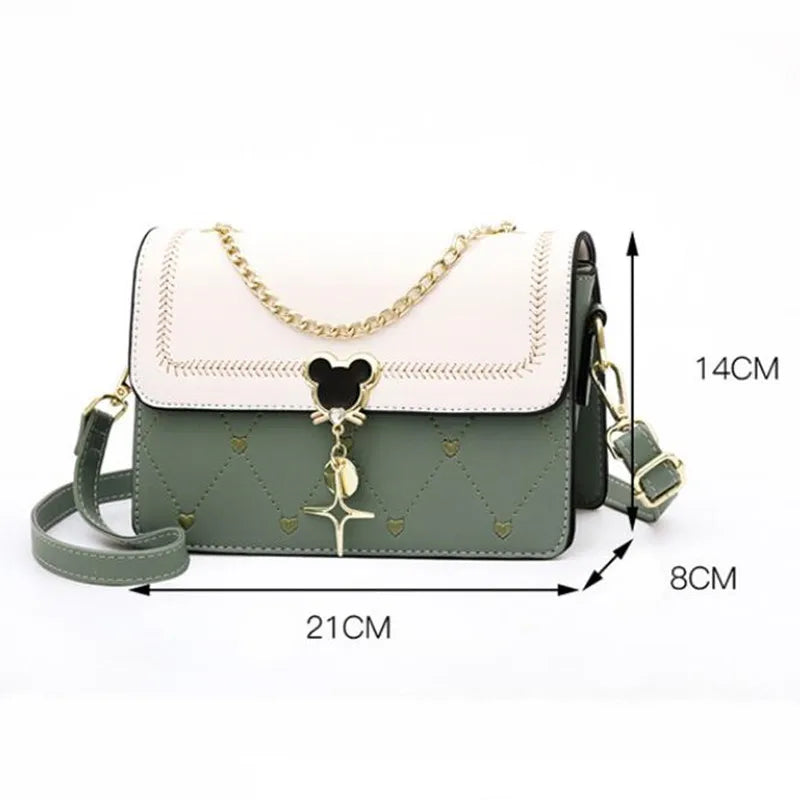 Chain Small Square Bag Women's Shoulder Diagonal Student