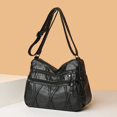 Women Leather Shoulder Bags High Casual Tote Bags Large Capacity Handbags