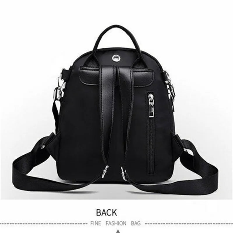 Women Backpack Oxford School Backpack Lady Rucksack Shoulder Bag Tote