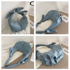 Women Shoulder Bag Pu Leather Handbags Solid Tote Bag