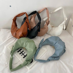 Women Shoulder Bag Pu Leather Handbags Solid Tote Bag