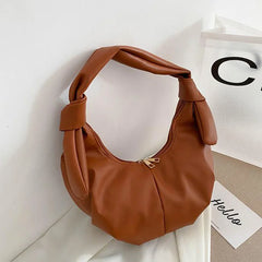 Women Shoulder Bag Pu Leather Handbags Solid Tote Bag