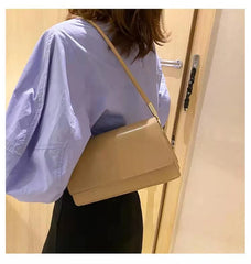 French Stick Handbag Pu Leisure Armpit Bag Solid Handbag2021