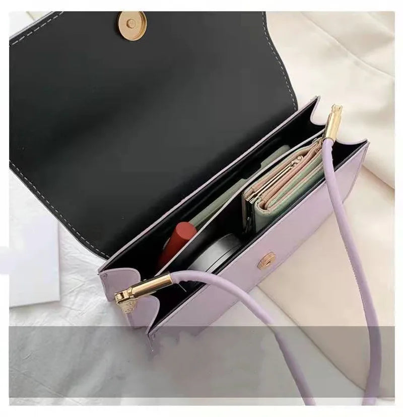 French Stick Handbag Pu Leisure Armpit Bag Solid Handbag2021