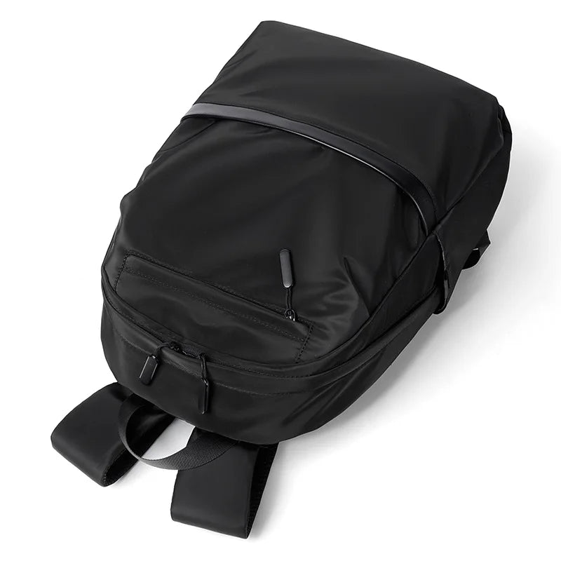 Men's Nylon Business Backpack Large Capacity Travel Backpack