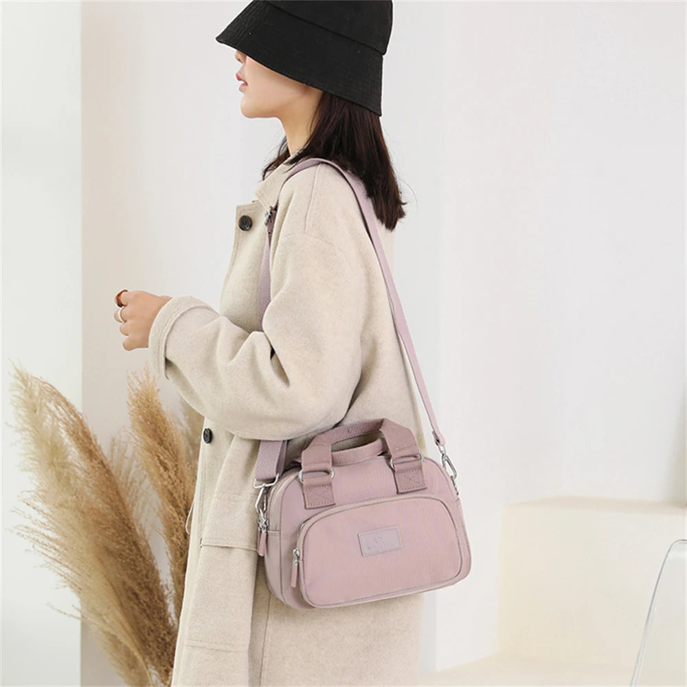 Multifunctional Women's Handbag High Nylon Ladies Shoulder Bag