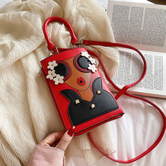 Sexy Woman Pattern Earrings Totes Ladies Shoulder Bag