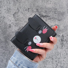 Solid Mini Tri-fold Student Wallet