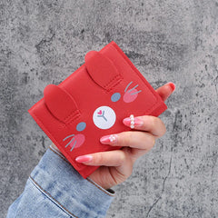Solid Mini Tri-fold Student Wallet