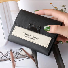 Small Wallet Female Short Foldable Student Mini Wallets for Women Purses