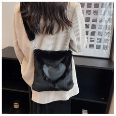 Fashionable Wool One Shoulder Messenger Bag for Women