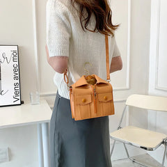 Women's Wide Strap Crossbody Shoulder Bag Soft Small Handbag B287