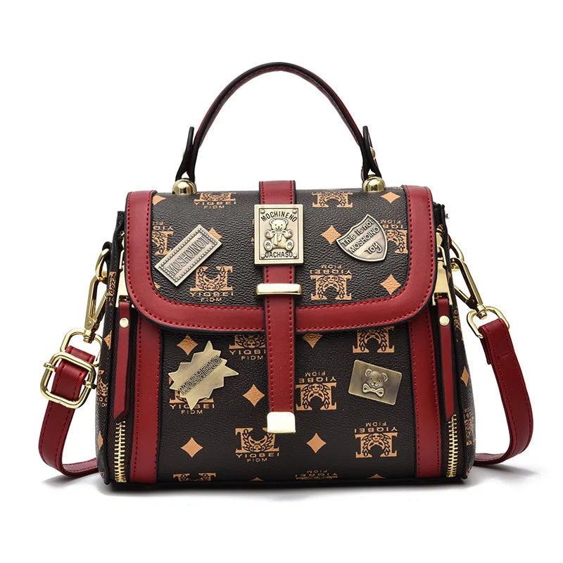 Portable Retro High-capacity Handbag for Women