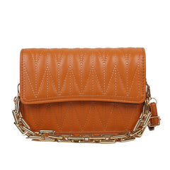Summer Casual Chain Crossbody Bag Women Shoulder Handbag PU Leather Messenger