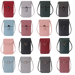 Summer Women Outdoor Crossbody Bag Heart Shaped Wallet