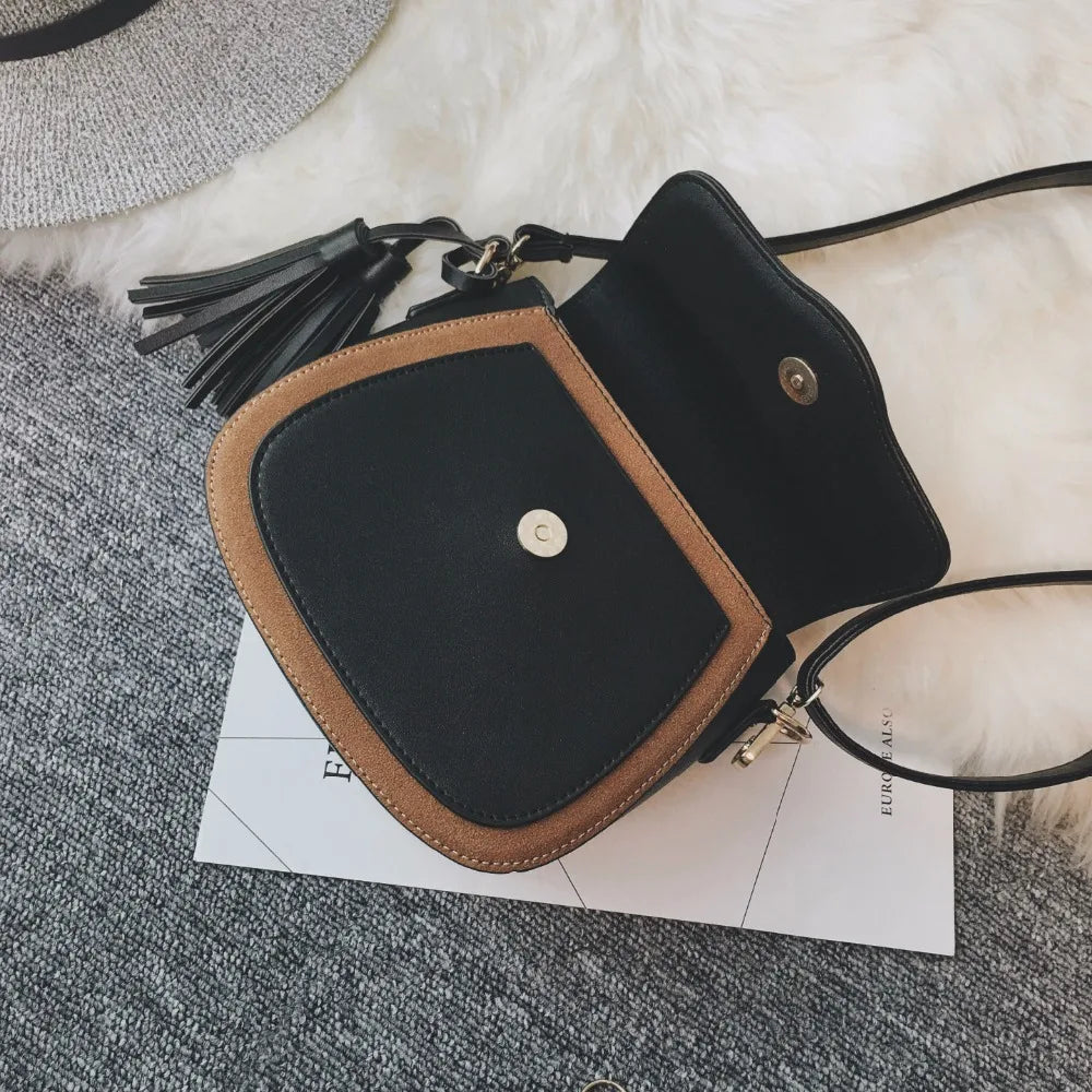 Tassel Women's Shoulder Bag Ladies Crossbody Bag Retro Messenger Bag