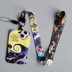 Nightmare Before Xmas PVC Card Cover Lanyard Keychain
