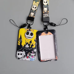 Nightmare Before Xmas PVC Card Cover Lanyard Keychain