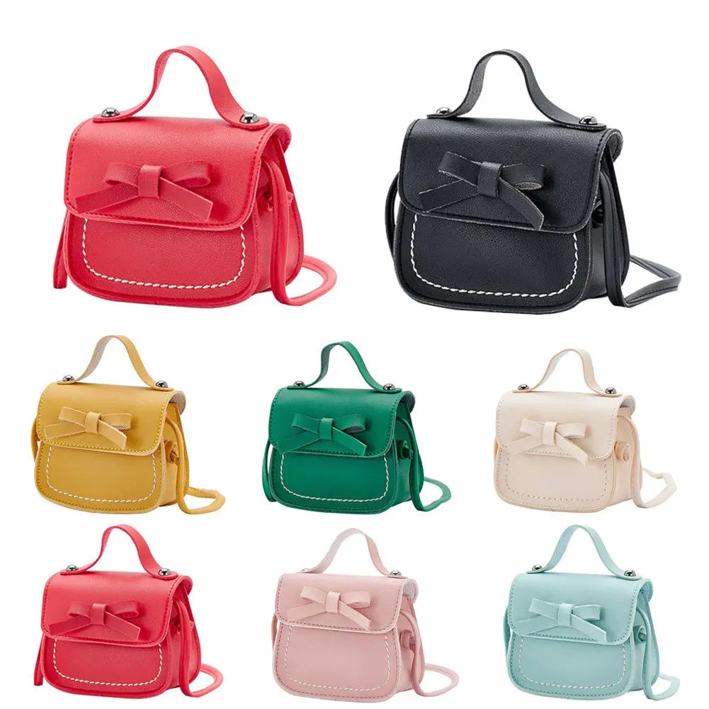 Toddler Kids Girls Princess Shoulder Bag Handbag Bowknot Coin Purse