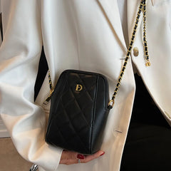 Women's Pleated Pu Leather Crossbody Bag with Silk Scarf - Small Messenger Bag