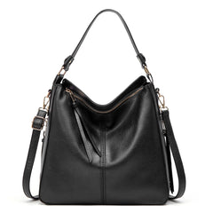 Soft Shoulder Bag Women's Handbag Solid Crossbody Purse Light