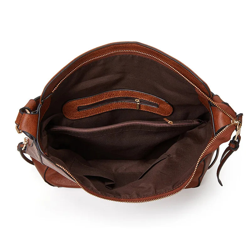 Soft Shoulder Bag Women's Handbag Solid Crossbody Purse Light