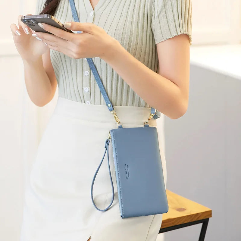 Touch Screen Mobile Phone Female Bag Large Capacity Pure Messenger Women Wallet