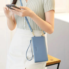 Touch Screen Mobile Phone Female Bag Large Capacity Pure Messenger Women Wallet