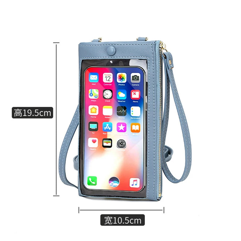 Touch Screen Mobile Phone Female Bag Large Capacity Pure Messenger Women Wallet