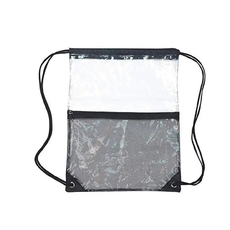Clear Drawstring Backpack Gym Bag Sport Pack