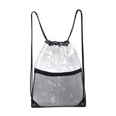 Clear Drawstring Backpack Gym Bag Sport Pack