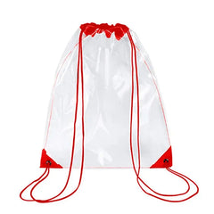 Clear Drawstring Backpack Gym Bag Sport Pack