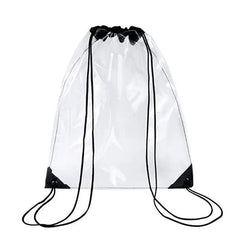 Clear Drawstring Backpack Gym Bag Sport Pack