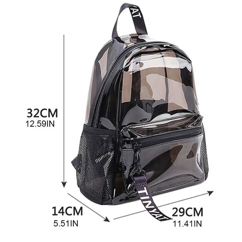 Clear PVC Backpack for Teen Girls