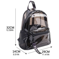 Clear PVC Backpack for Teen Girls