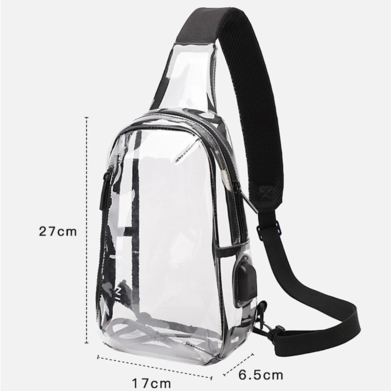 Waterproof PVC Sling Bag Unisex Outdoor Beach Shoulder Bags