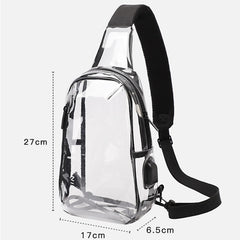 Waterproof PVC Sling Bag Unisex Outdoor Beach Shoulder Bags