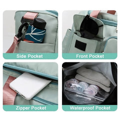 Waterproof Sports Bag Fitness Gym Bag Weekend Bag For Women