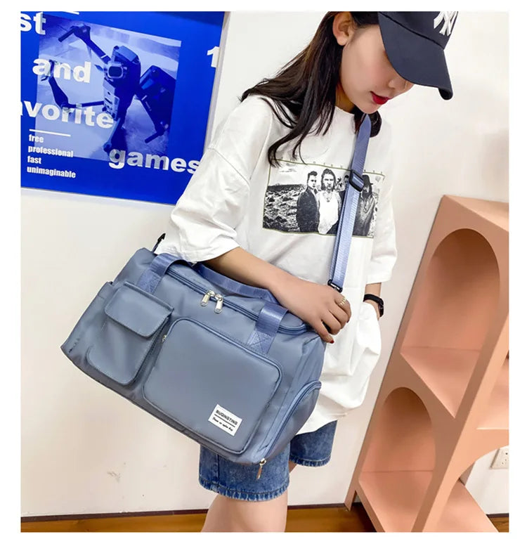 Waterproof Sports Bag Fitness Gym Bag Weekend Bag For Women
