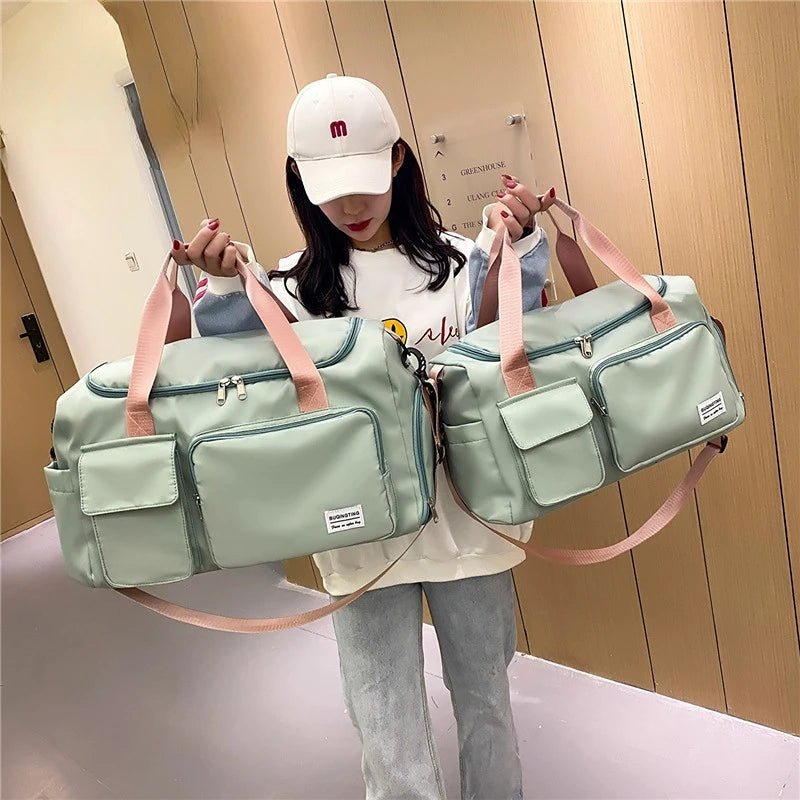 Waterproof Sports Bag Fitness Gym Bag Weekend Bag For Women