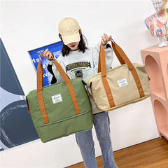 Large Capacity Duffle Bag Multifunctional Weekend Travel Bag