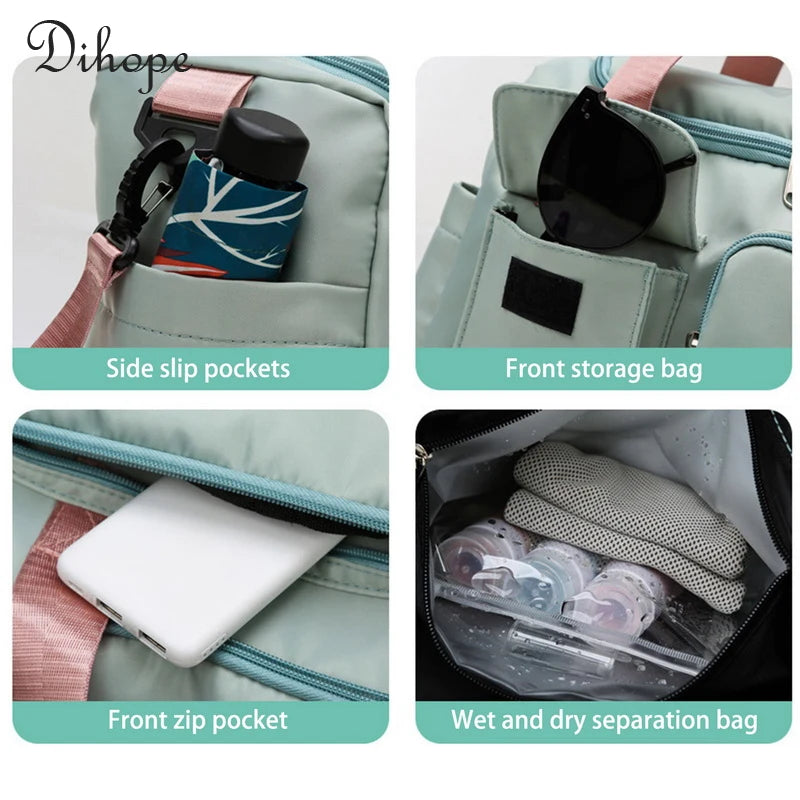 Large Capacity Waterproof Nylon Women's Shoulder Bag