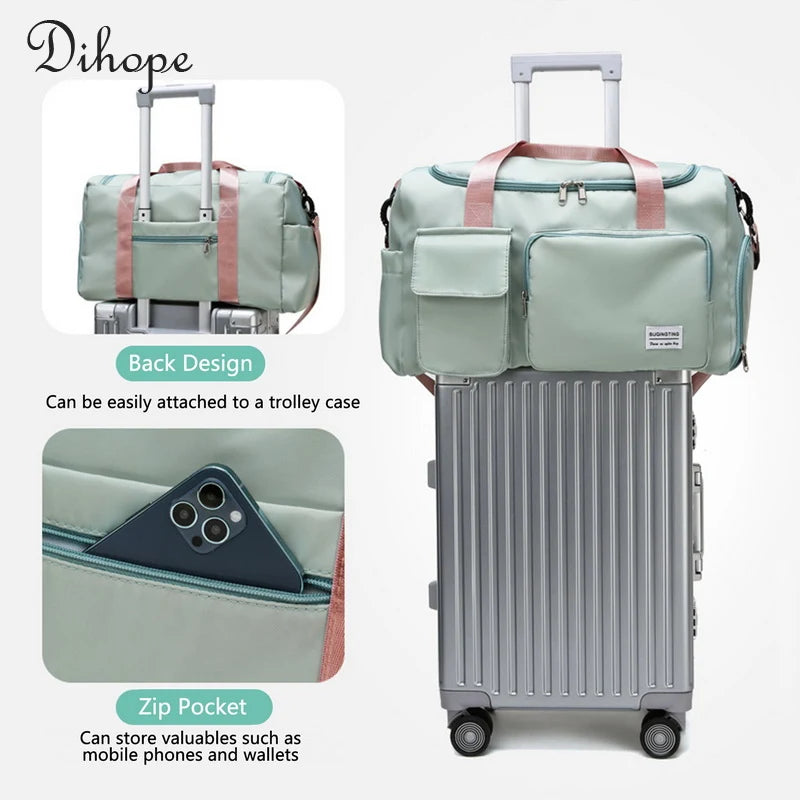 Large Capacity Waterproof Nylon Women's Shoulder Bag
