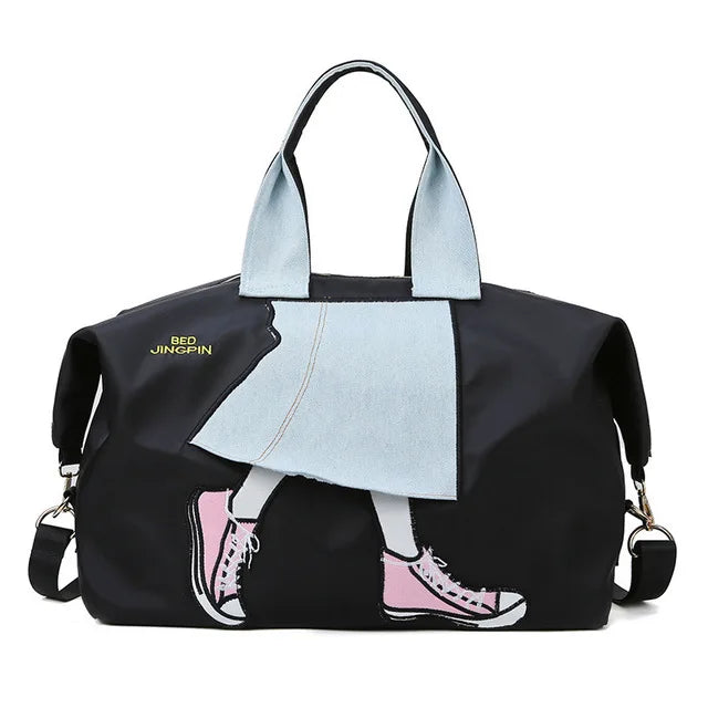 Women's Duffle Bag Large Capacity Handbag Sports Bag Weekend Travel Duffle