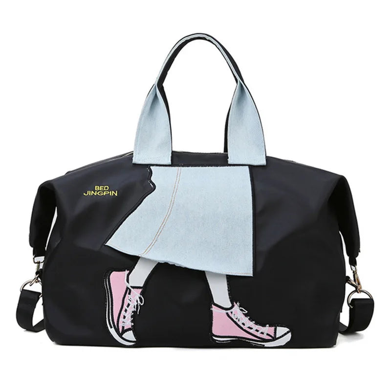 Women's Duffle Bag Large Capacity Handbag Sports Bag Weekend Travel Duffle