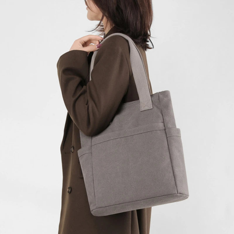 Canvas Waterproof Fitness Totes Women Shoulder Bag