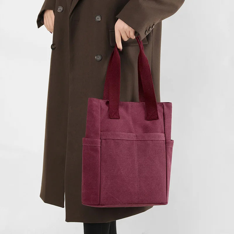 Canvas Waterproof Fitness Totes Women Shoulder Bag