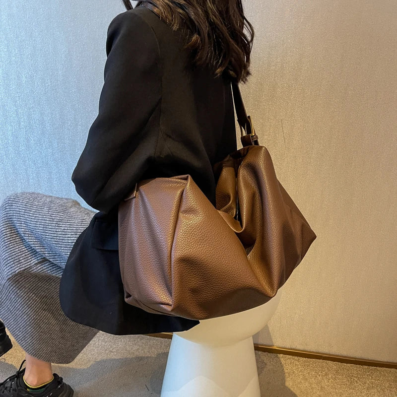 Large Leather Shoulder Crossbody Bag for Women