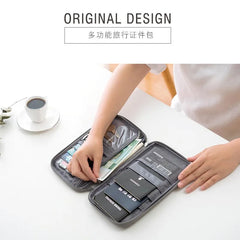 Travel Wallet Family Passport Holder Document Organizer