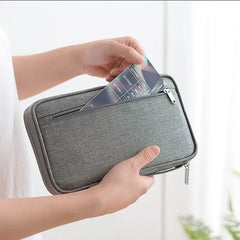 Travel Wallet Family Passport Holder Document Organizer